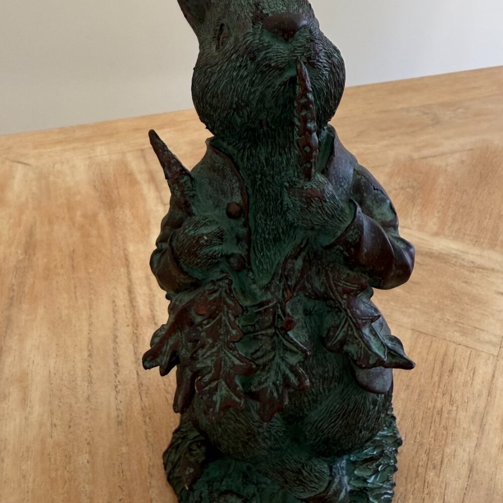 Easter Peter Rabbit with Raddish Statue - Picture 9 of 14